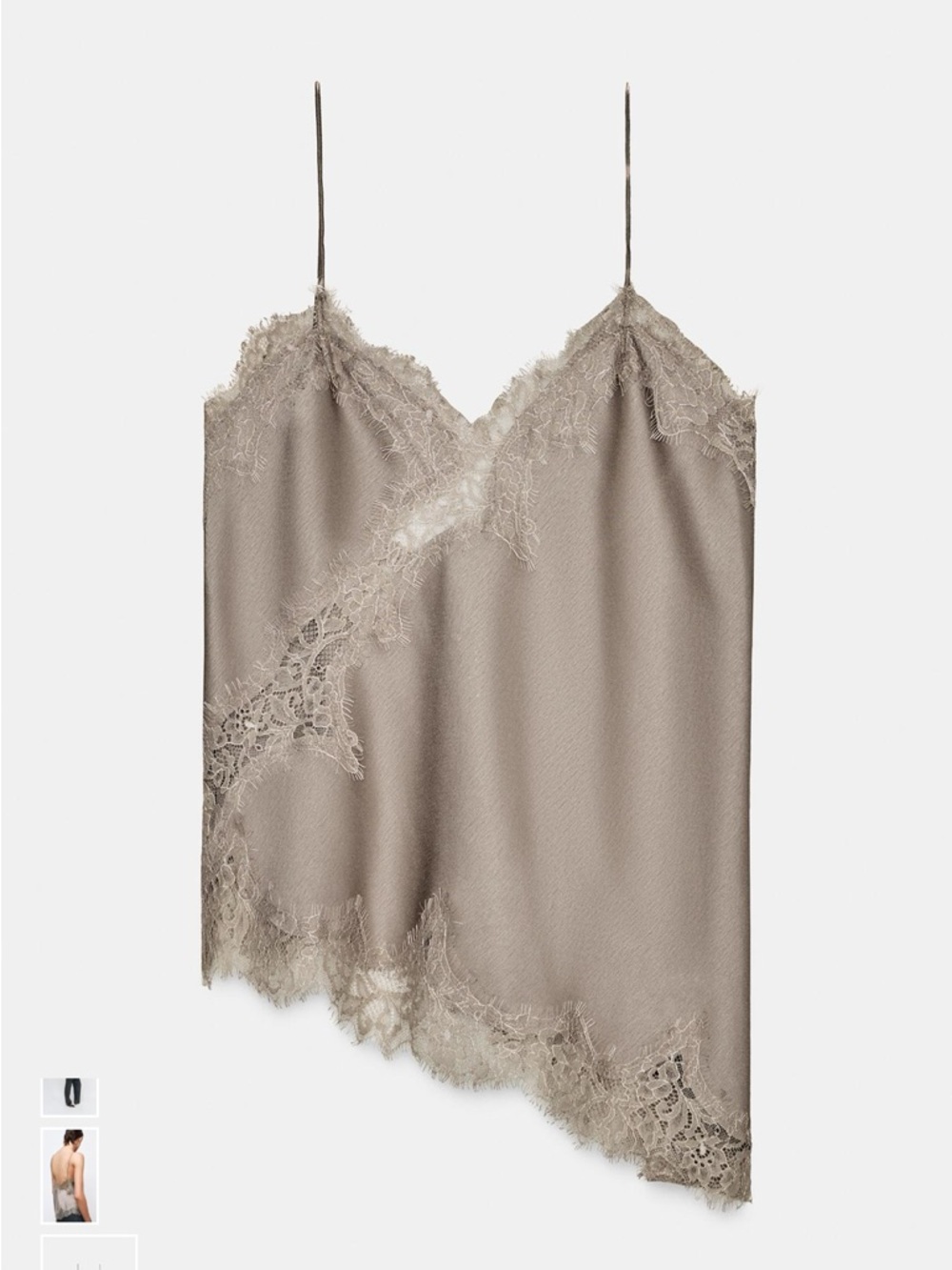 Zara lace cami- mink